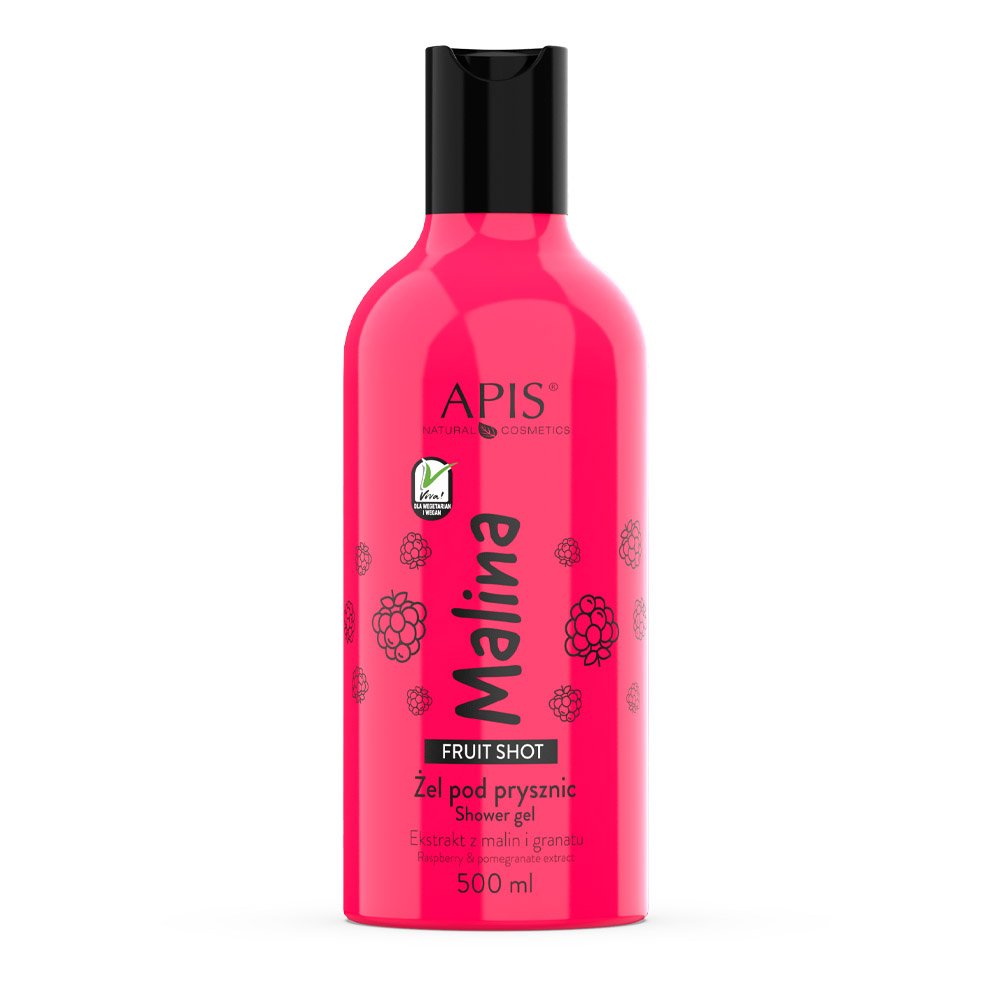 APIS Fruit Shot Żel pod Prysznic Malina 500ml