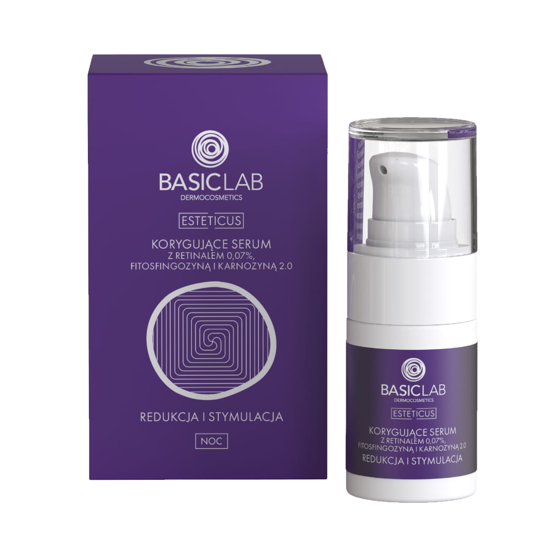 BasicLab Esteticus Serum Korygujące z Retinalem 0,07% 15ml