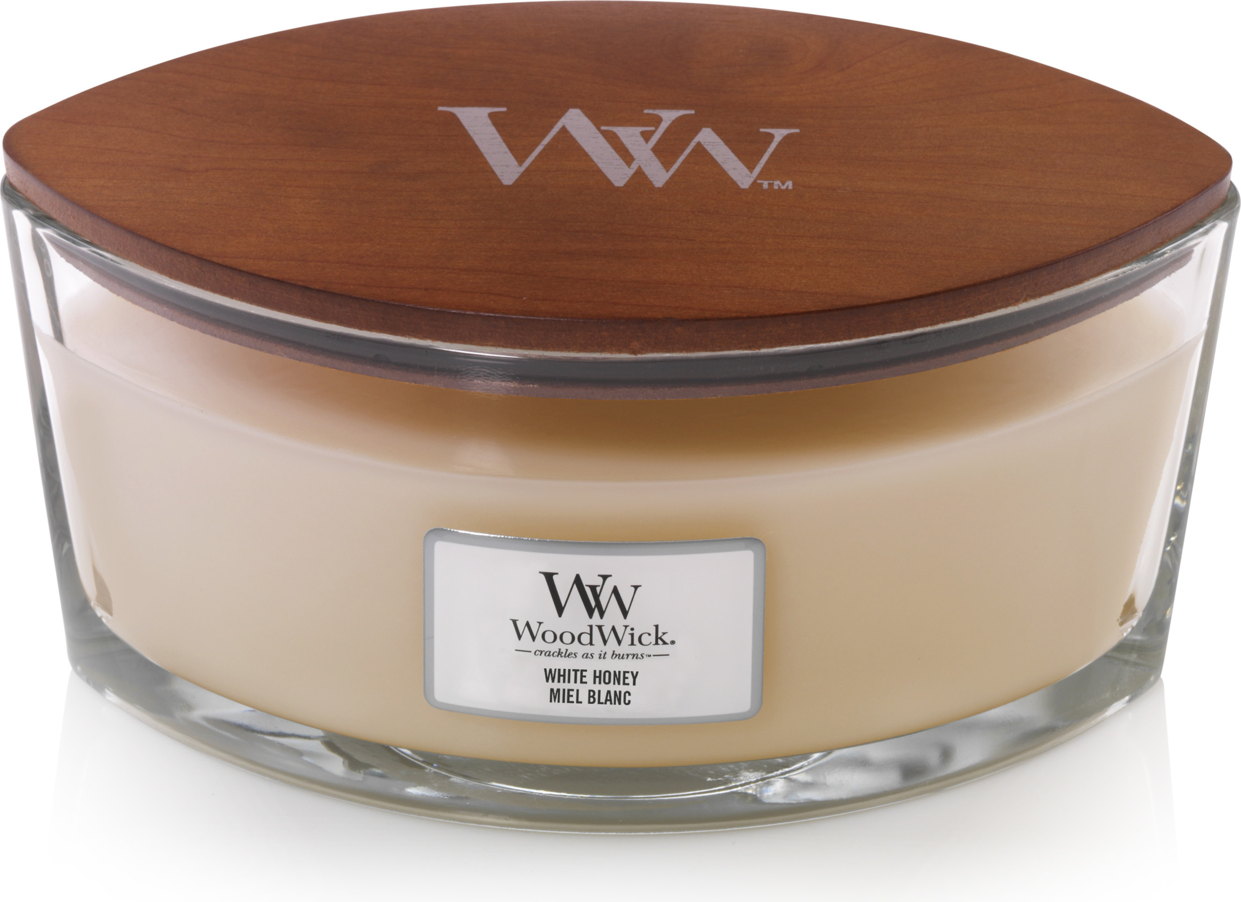 WoodWick Świeca Duża Elipsa White Honey