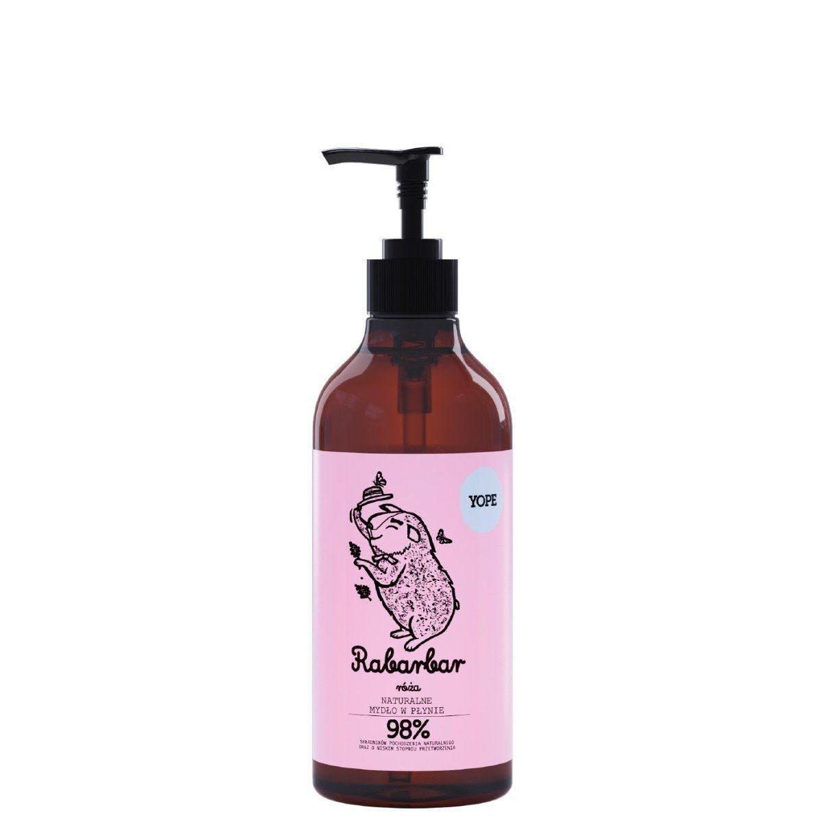 Yope Mydło w Płynie Rabarbar i Róża 500ml
