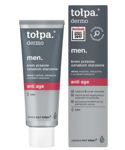 Tołpa Men Anti Age Krem Przeciw Oznakom Starzenia Lekki 40ml