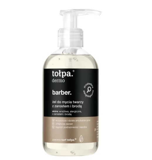 Tołpa Barber Żel do Mycia Twarzy z Zarostem i Brodą 150ml
