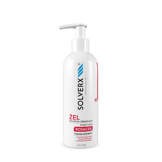 Solverx Rosacea Żel do Mycia Twarzy 200ml