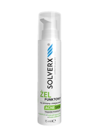 Solverx Acne Skin Żel Punkowy 15ml