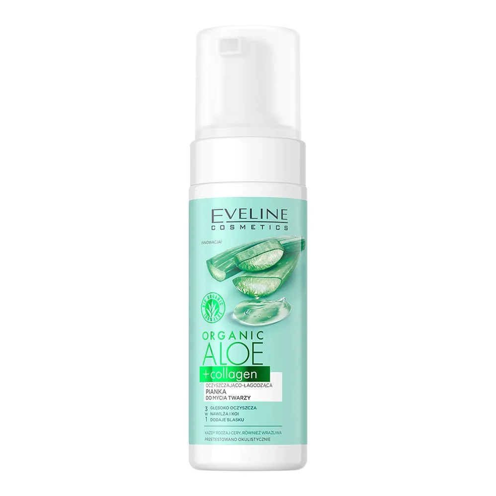 Eveline Organic Aloe + Collagen Pianka do Mycia Twarzy 150ml