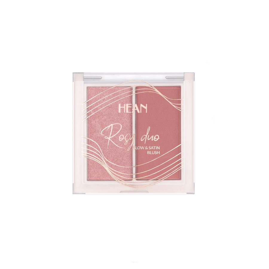 HEAN Rosy Duo Glow & Satin Blush Róż do Policzków RD1 Pretty