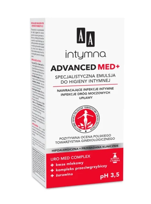 AA Intymna Advanced Med+ Emulsja do Higieny Intymnej 300ml