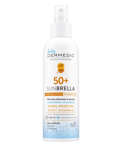 Dermedic Sunbrella Mleczko Ochronne dla Dzieci w Sprayu SPF50+ 150ml