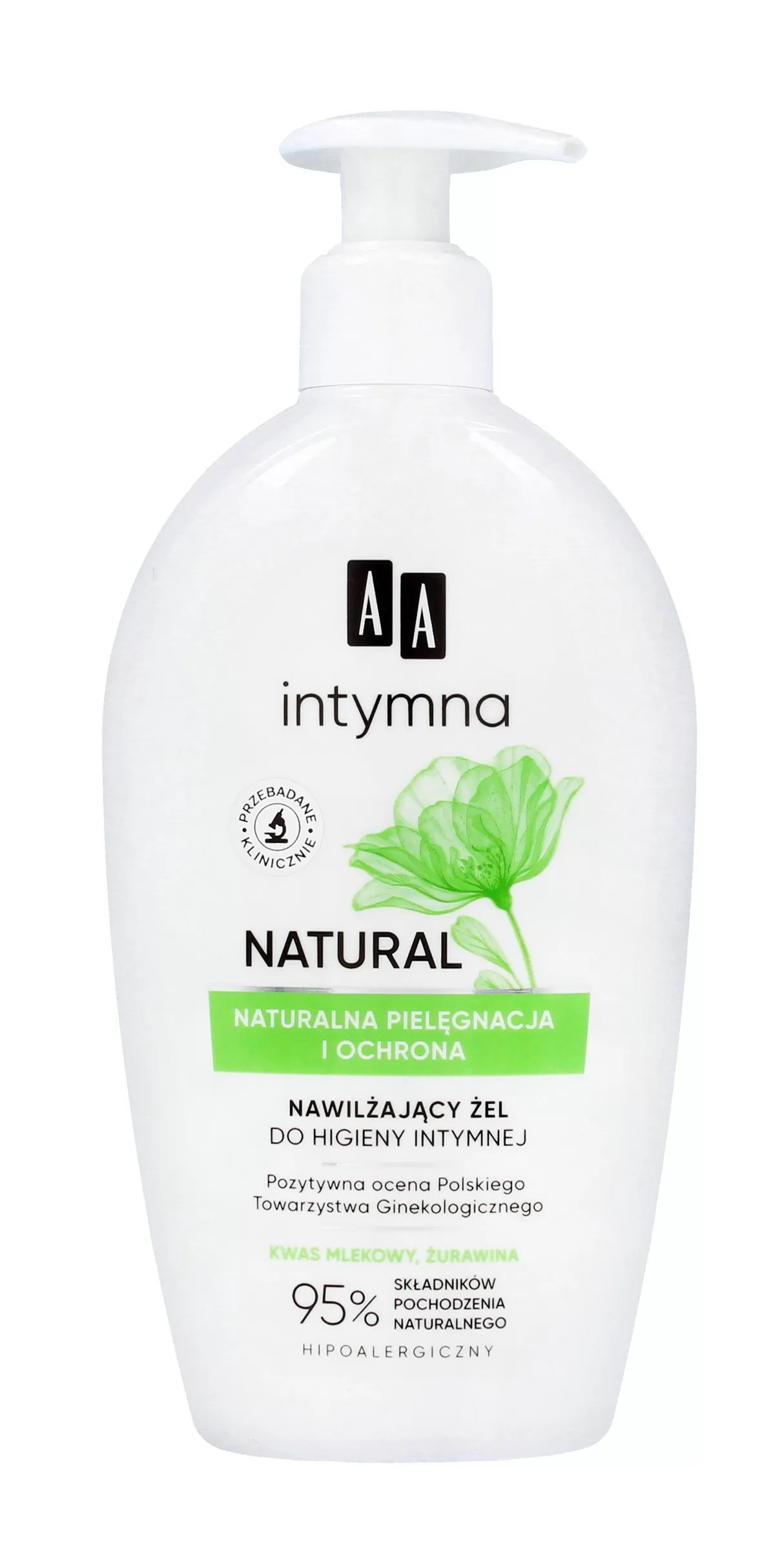 AA Intymna Natural Nawilżający Żel do Higieny Intymnej 300ml