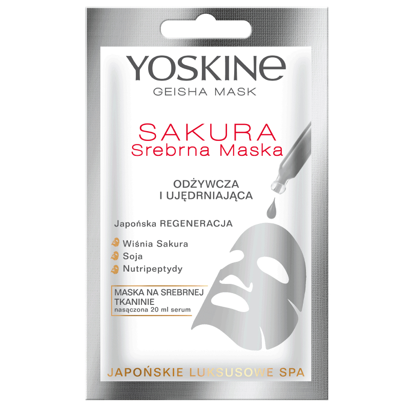 YOSKINE Geisha Mask Srebrna Maska Odżywcza Sakura