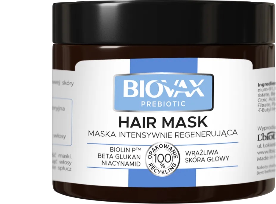 Biovax Prebiotic Maska do Włosów Intensywnie Regenerująca 250ml