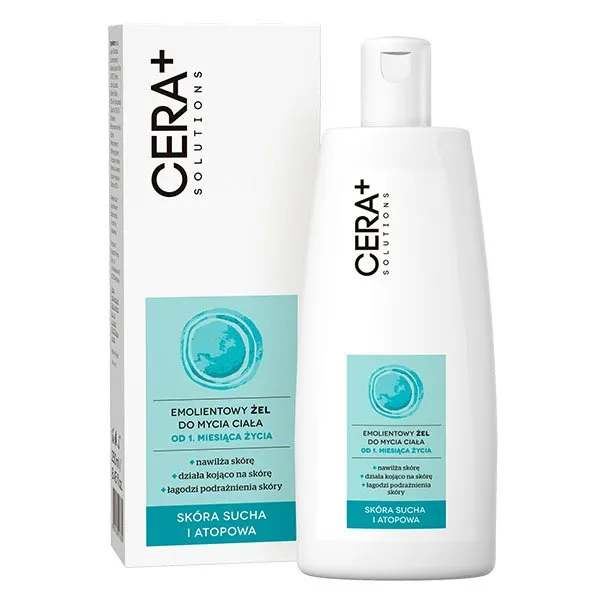 CERA+ Solutions Emolientowy Żel do Mycia Ciała 250ml