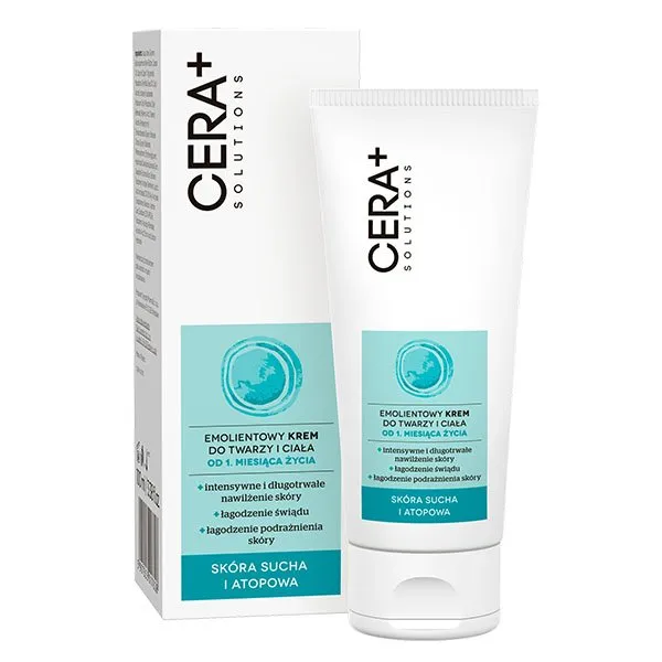 CERA+ Solutions Emolientowy Krem do Twarzy i Ciała 100ml