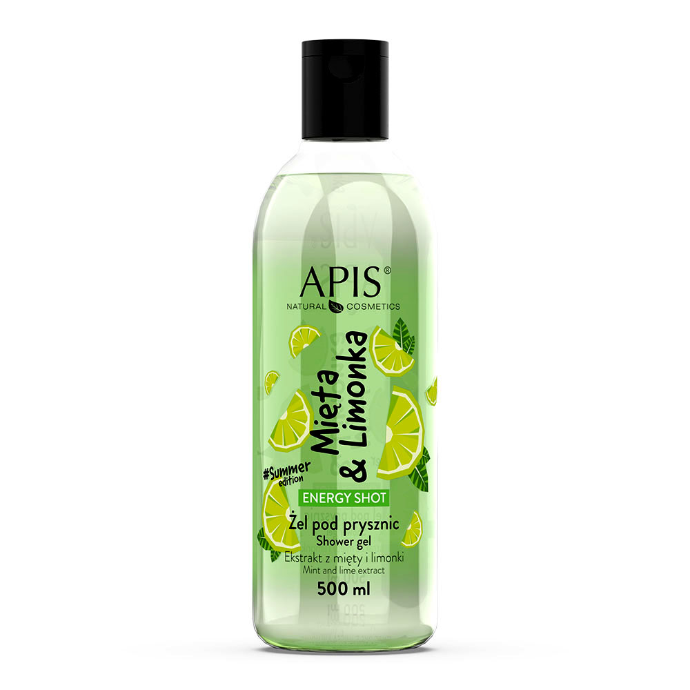 APIS Energy Shot Żel pod Prysznic Mięta & Limonka 500ml