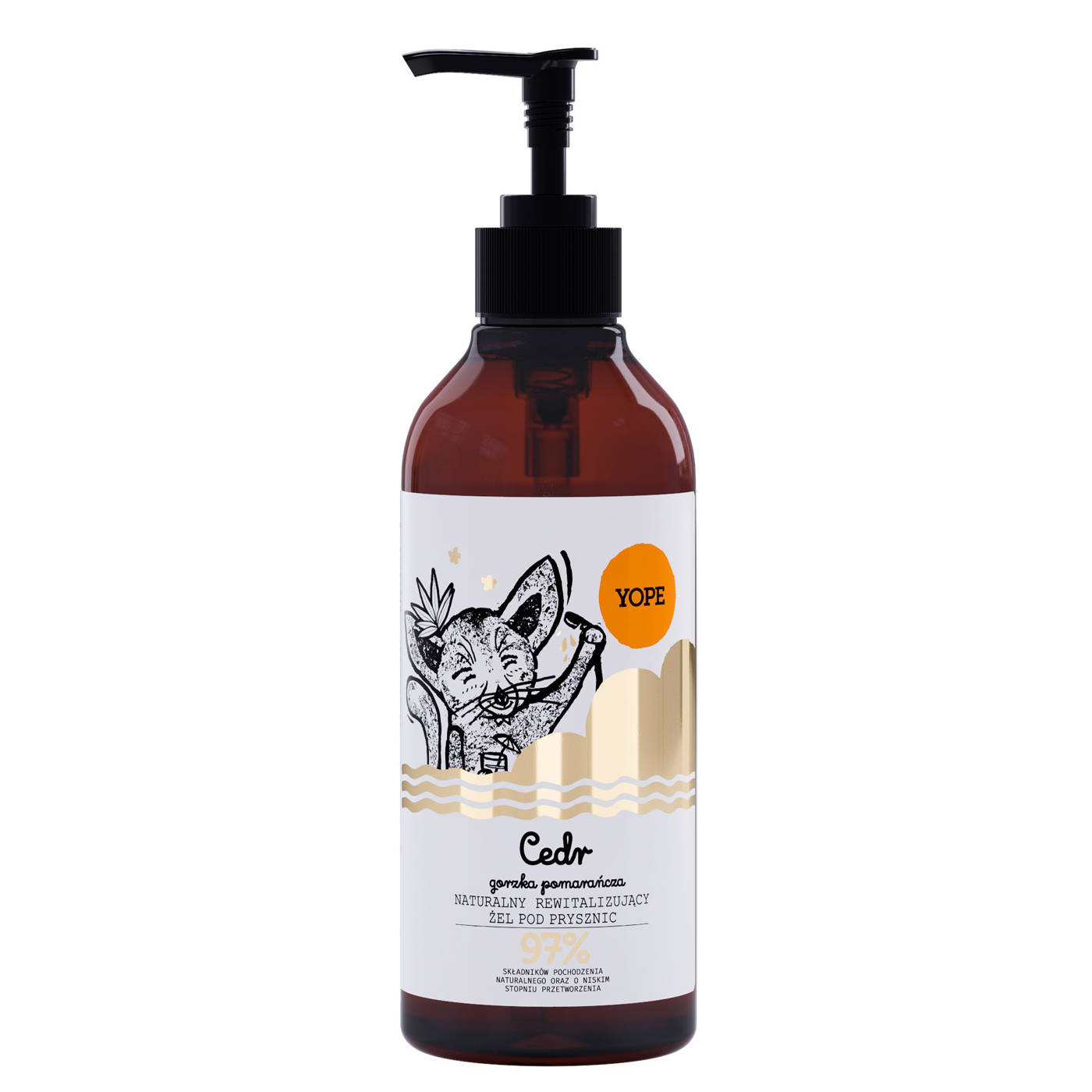 Yope Żel pod Prysznic Cedr Gorzka Pomarańcza 400ml