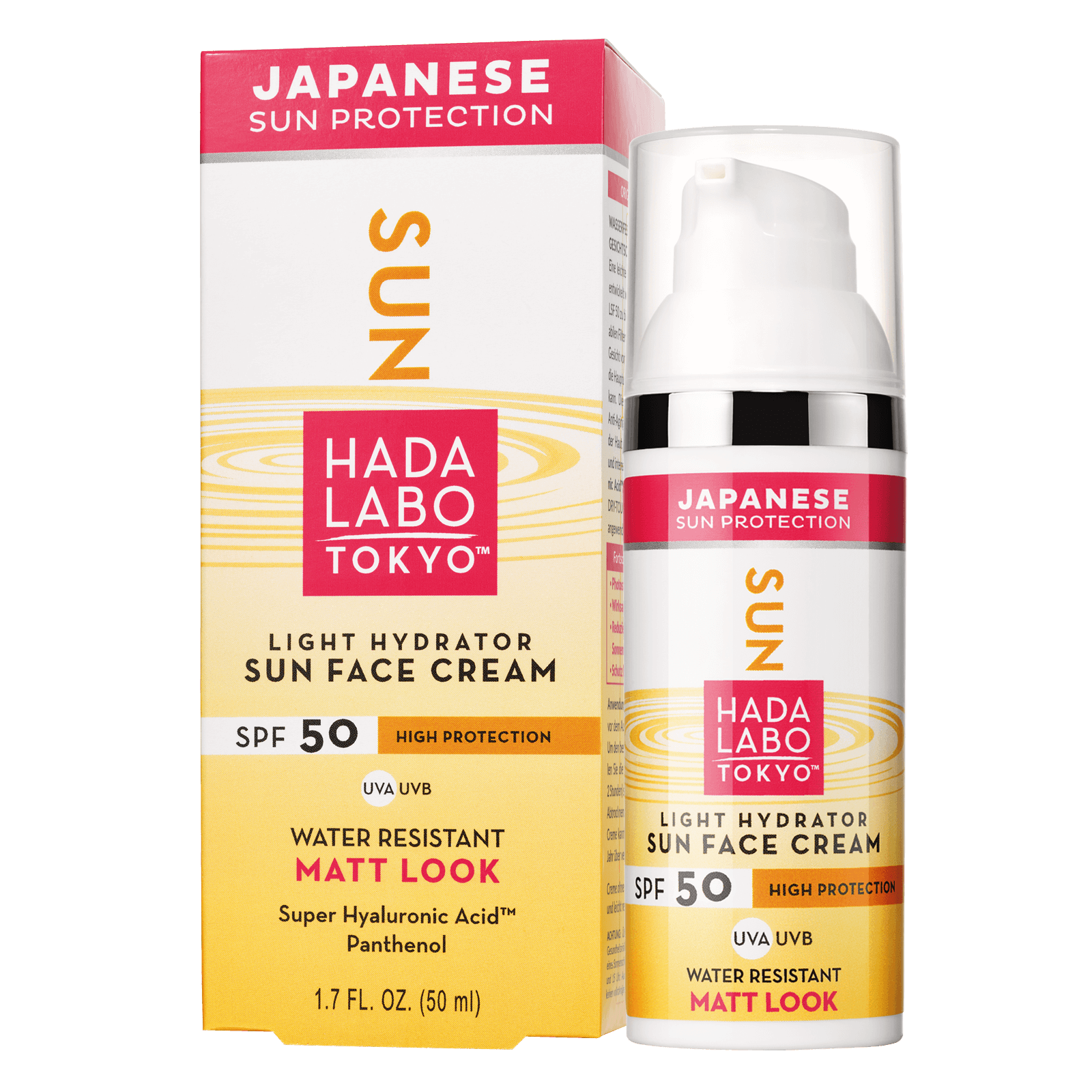 Hada Labo Tokyo Sun Wodoodporny Krem do Twarzy SPF50+ 50ml