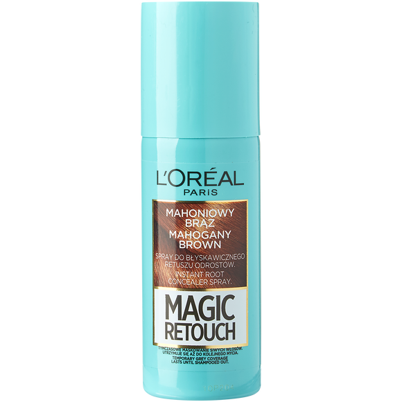 Loreal Magic Retouch Spray do Retuszu Odrostów Mahoniowy Brąz