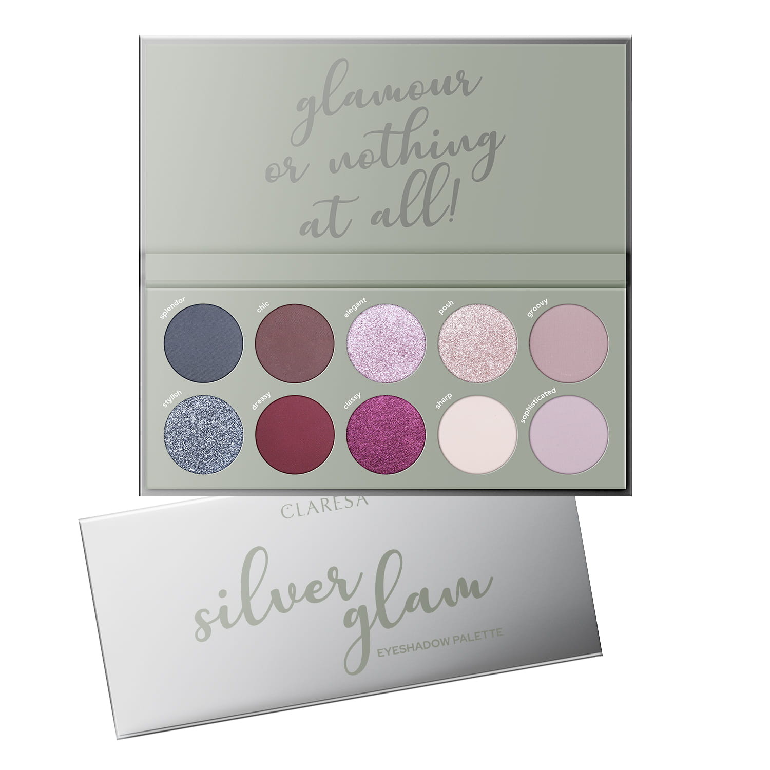 Claresa Paleta Cieni do Powiek Silver Glam