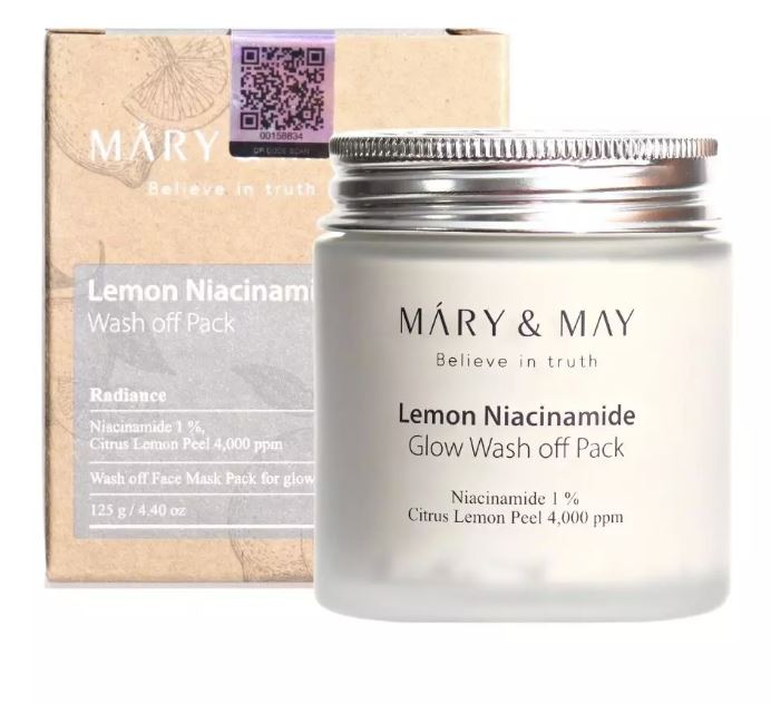 Mary & May Lemon Niacinamide Glow Wash Maseczka Glinkowa 125g