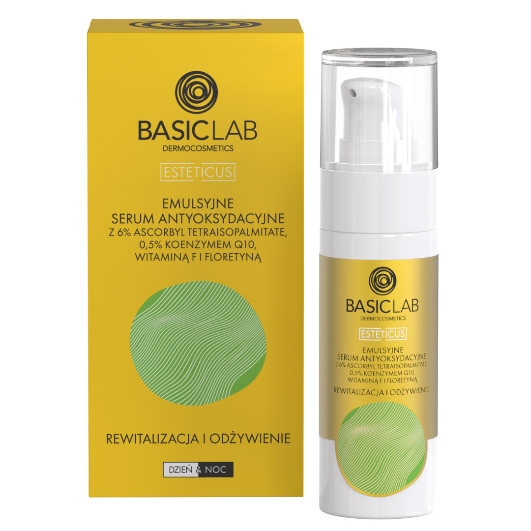 BasicLab Emulsyjne Serum Antyoksydacyjne Rewitalizacja i Odżywienie 30ml