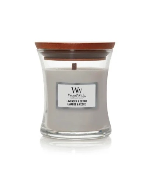 WoodWick Świeca Mała Lavender & Cedar