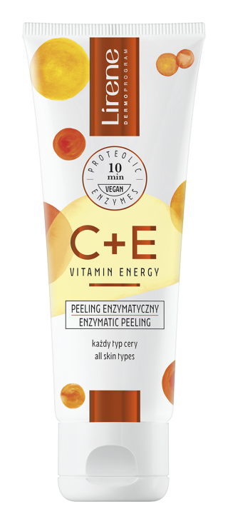 Lirene C+E Vitamin Energy Rewitalizujący Peeling Enzymatyczny 75ml