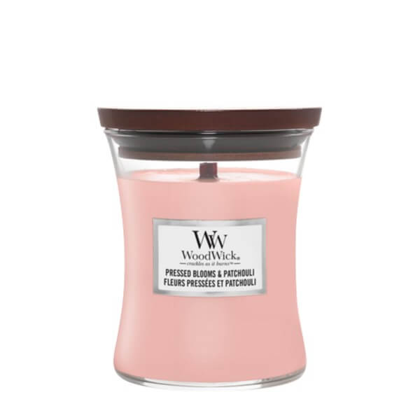 WoodWick Świeca Średnia Presssed Blooms & Patchouli