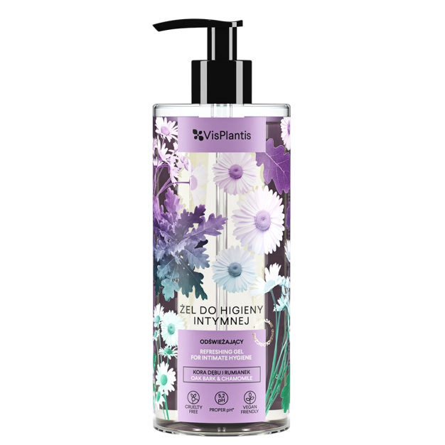 Vis Plantis Żel do Higieny Intymnej Odświeżający Kora Dębu i Rumianek 300ml