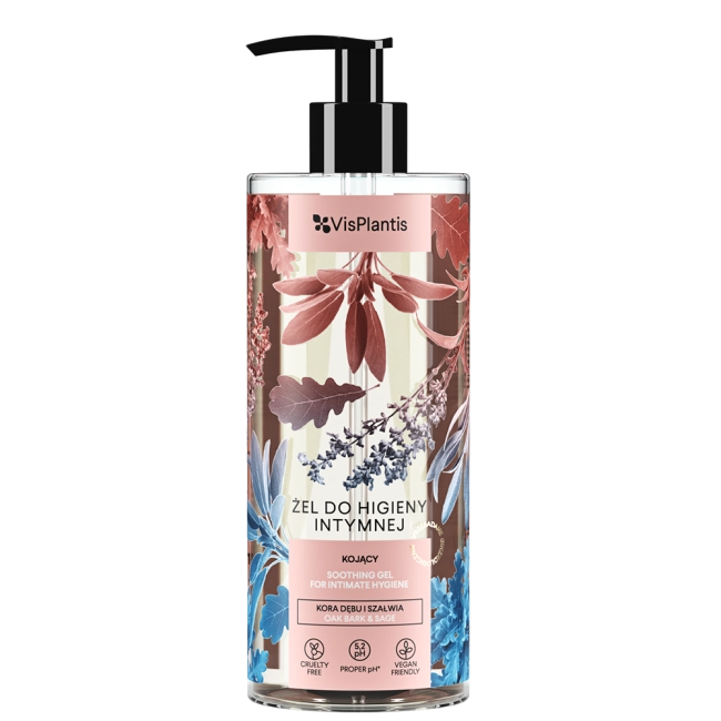 Vis Plantis Żel do Higieny Intymnej Kojący Kora Dębu i Szałwia 300ml