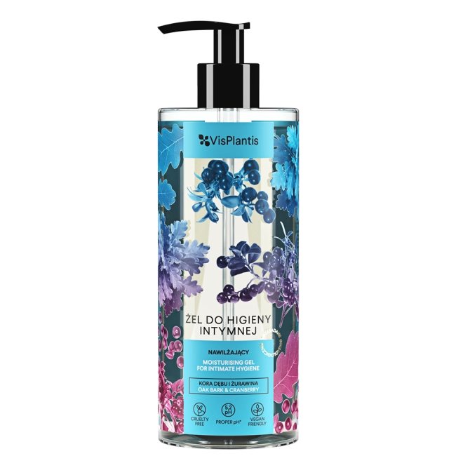Vis Plantis Żel do Higieny Intymnej Nawilżający Kora Dębu i Żurawina 300ml