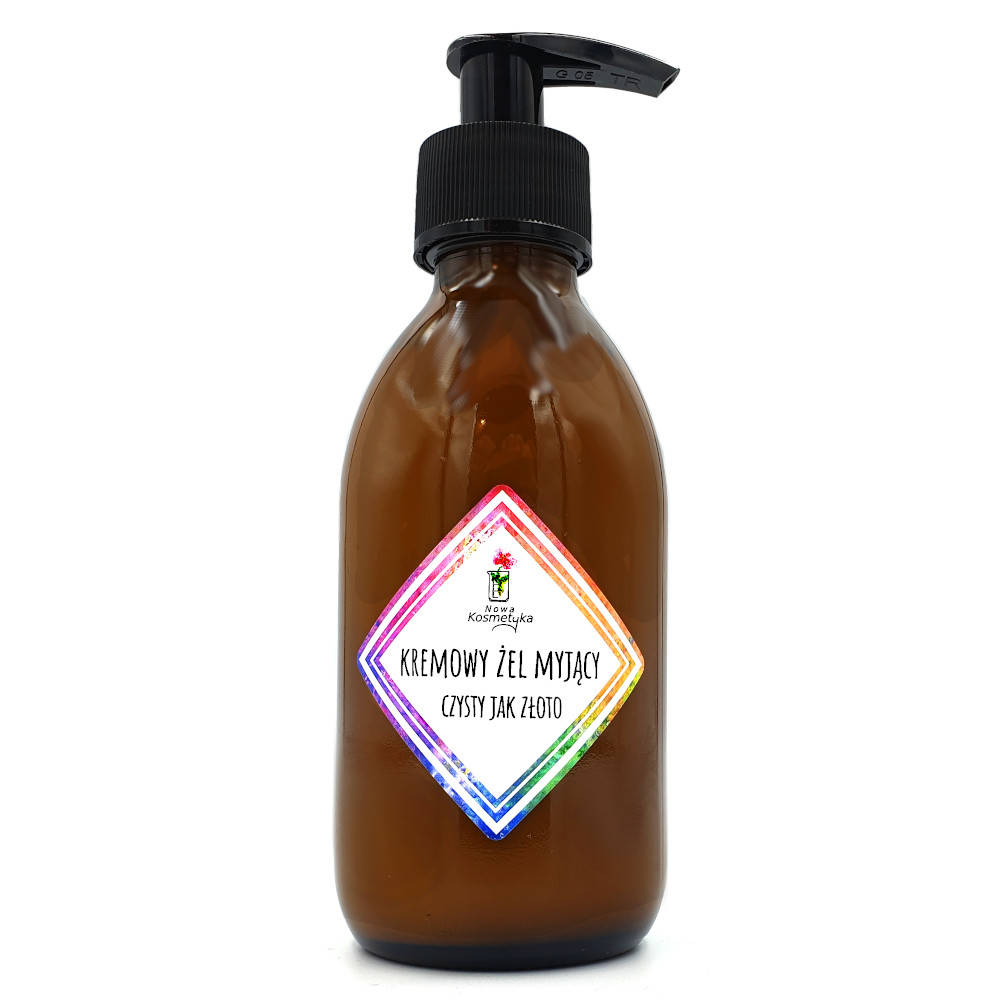 Nowa Kosmetyka Kremowy Żel Myjący Czysty jak Złoto 200ml