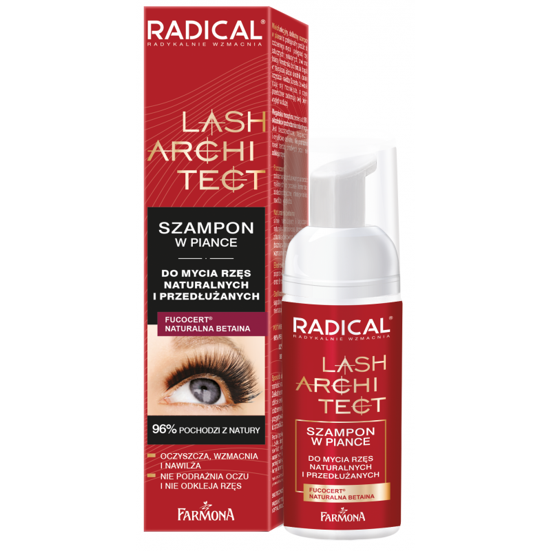 Farmona Radical Lash Architect Szampon w Piance do Mycia Rzęs 50ml