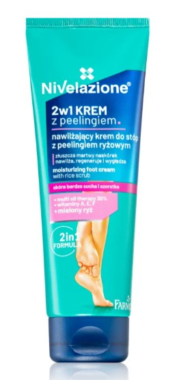 Farmona NIVELAZIONE 2w1 Krem z Peelingiem Ryżowym do Stóp 100ml