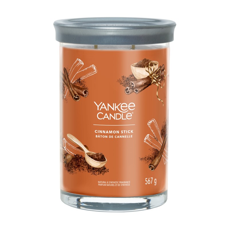 Yankee Candle Tumbler Świeca w Dużym Słoiku z Dwoma Knotami Cinnamon Stick