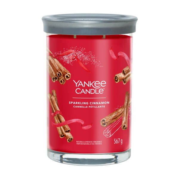 Yankee Candle Tumbler Świeca w Dużym Słoiku z Dwoma Knotami Sparkling Cinnamon