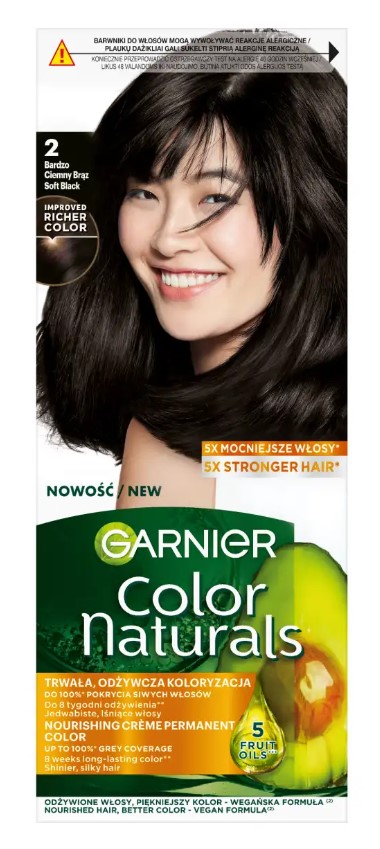 Garnier Color Naturals Farba do Włosów 2.0 Bardzo Ciemny Brąz