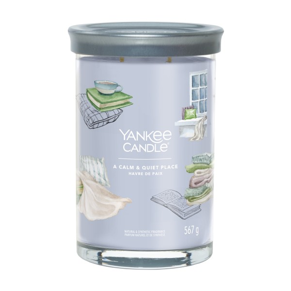 Yankee Candle Tumbler Świeca w Dużym Słoiku z Dwoma Knotami Calm & Quiet Place
