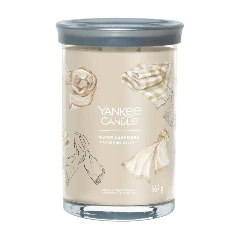 Yankee Candle Tumbler Świeca w Dużym Słoiku z Dwoma Knotami Warm Cashmere