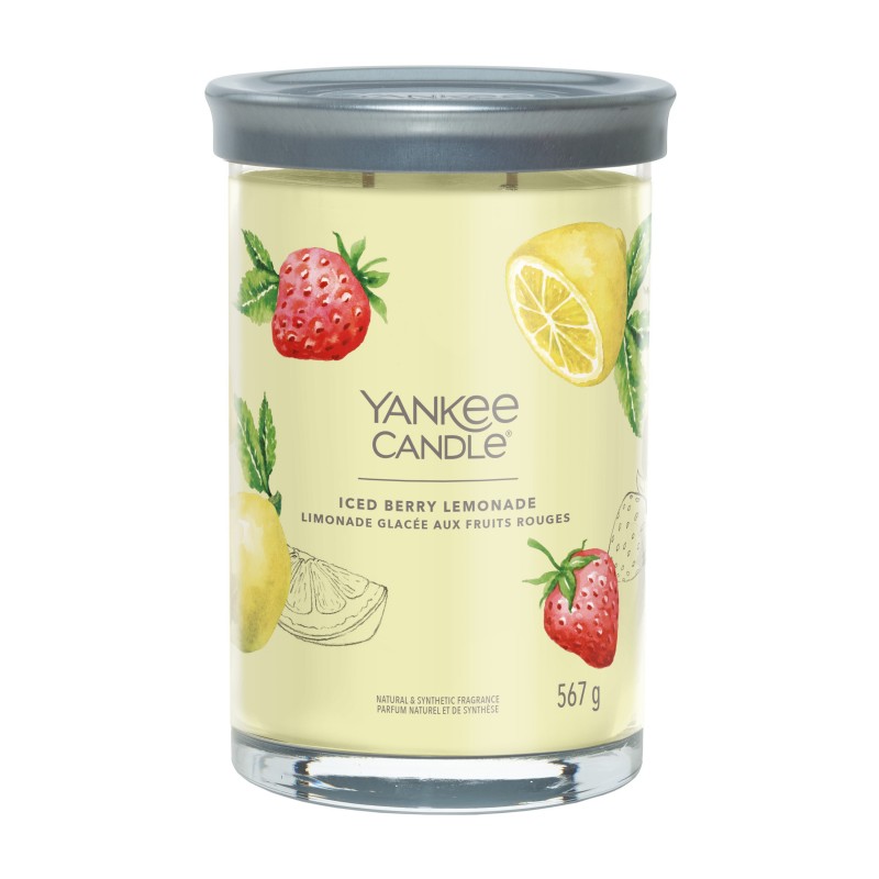 Yankee Candle Tumbler Świeca w Dużym Słoiku z Dwoma Knotami Iced Berry Lemonade