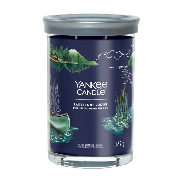 Yankee Candle Tumbler Świeca w Dużym Słoiku z Dwoma Knotami Lakefront Lodge