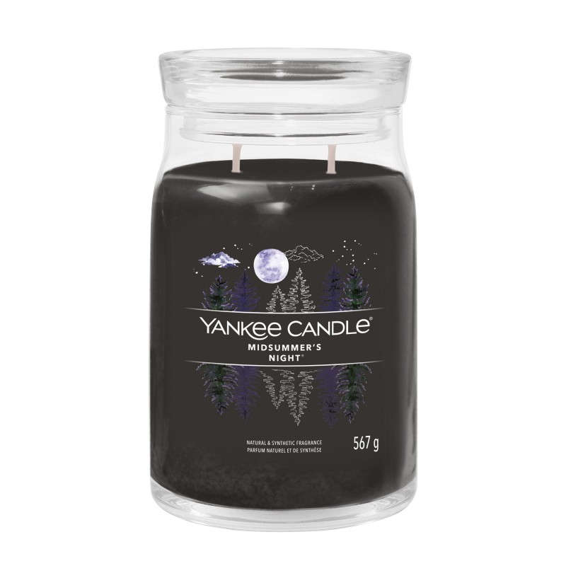 Yankee Candle Signature Świeca w Dużym Słoiku z Dwoma Knotami Midsummer's Night