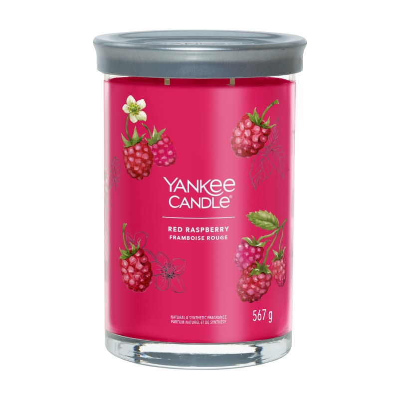 Yankee Candle Tumbler Świeca w Dużym Słoiku z Dwoma Knotami Red Raspberry