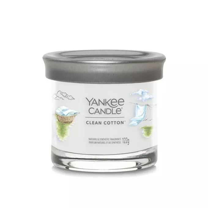Yankee Candle Tumbler Świeca w Małym Słoiku Clean Cotton