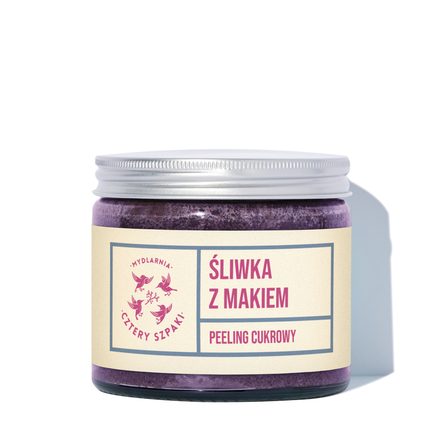 Mydlarnia Cztery Szpaki Peeling Cukrowy Śliwka z Makiem 250ml