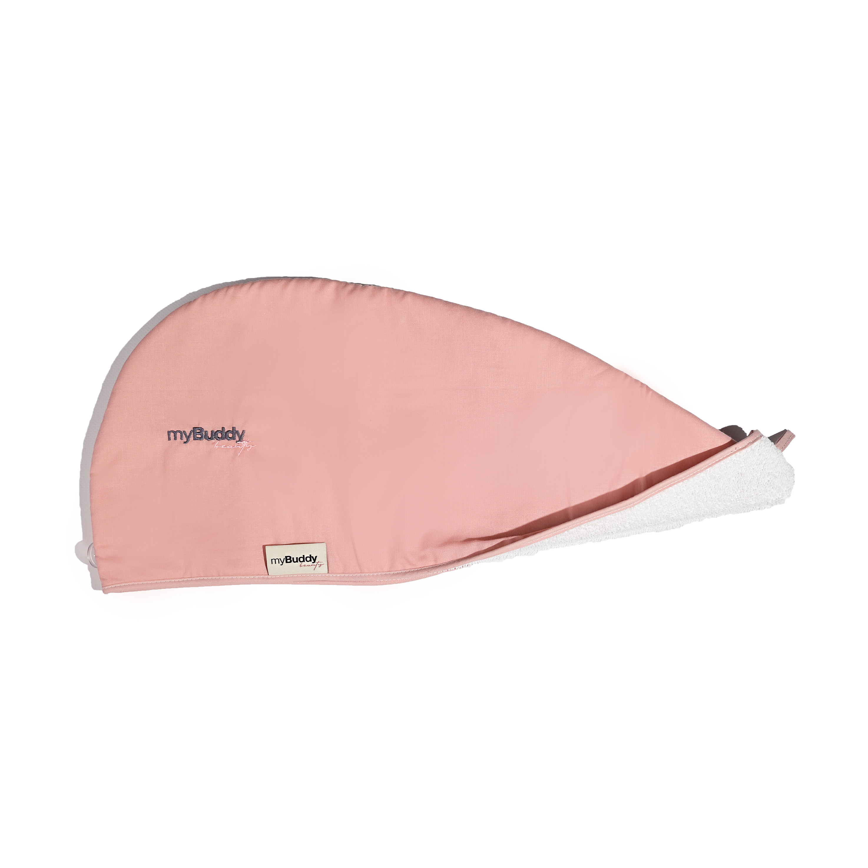 myBuddy Turban do Włosów Długich Różowy XXL