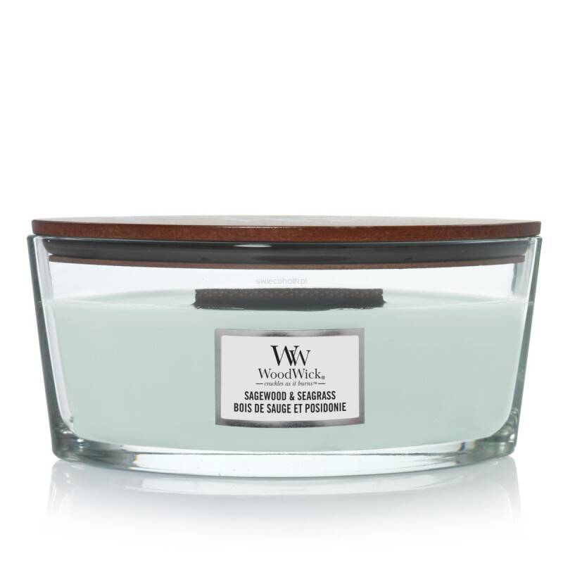 WoodWick Świeca Elipsa Sagewood & Seagrass