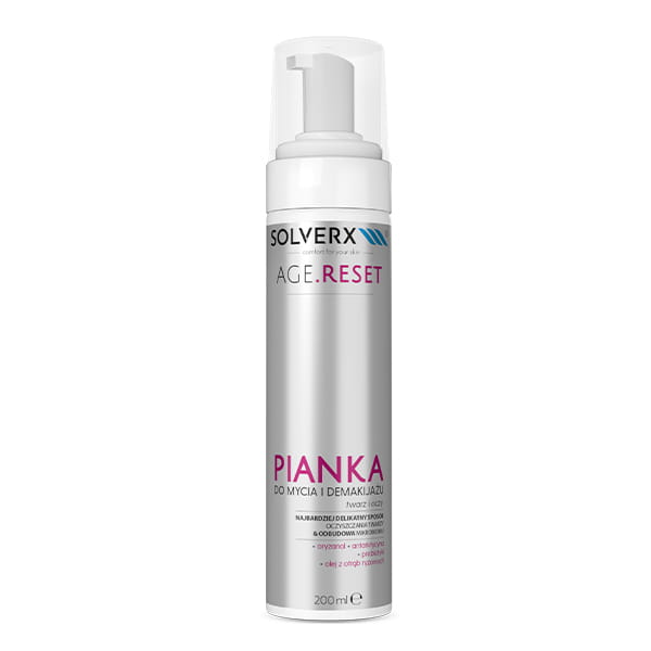 Solverx Age Reset Pianka do Mycia i Demakijażu 200ml