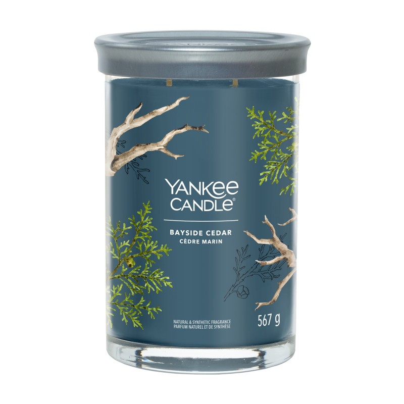 Yankee Candle Tumbler Świeca w Dużym Słoiku z Dwoma Knotami Bayside Cedar
