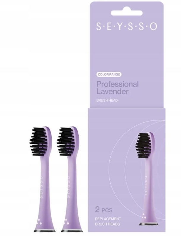 SEYSSO Lavender Końcówki Wymienne do Szczoteczki Sonicznej 2 Sztuki