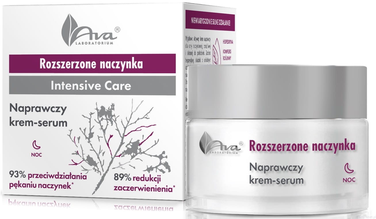 ROZSZERZONE NACZYNKA Naprawczy Krem-serum na noc